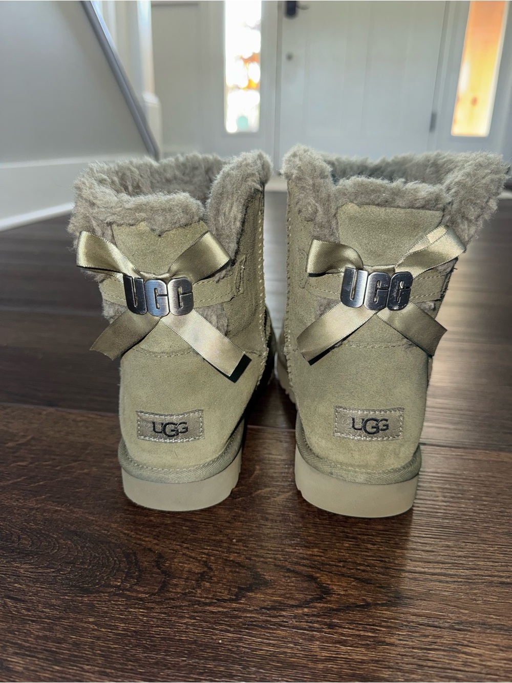 UGG Women’s Bailey Bow Boots in Olive